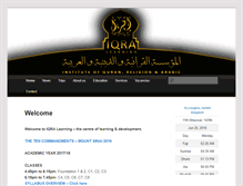 Tablet Screenshot of iqralearning.com